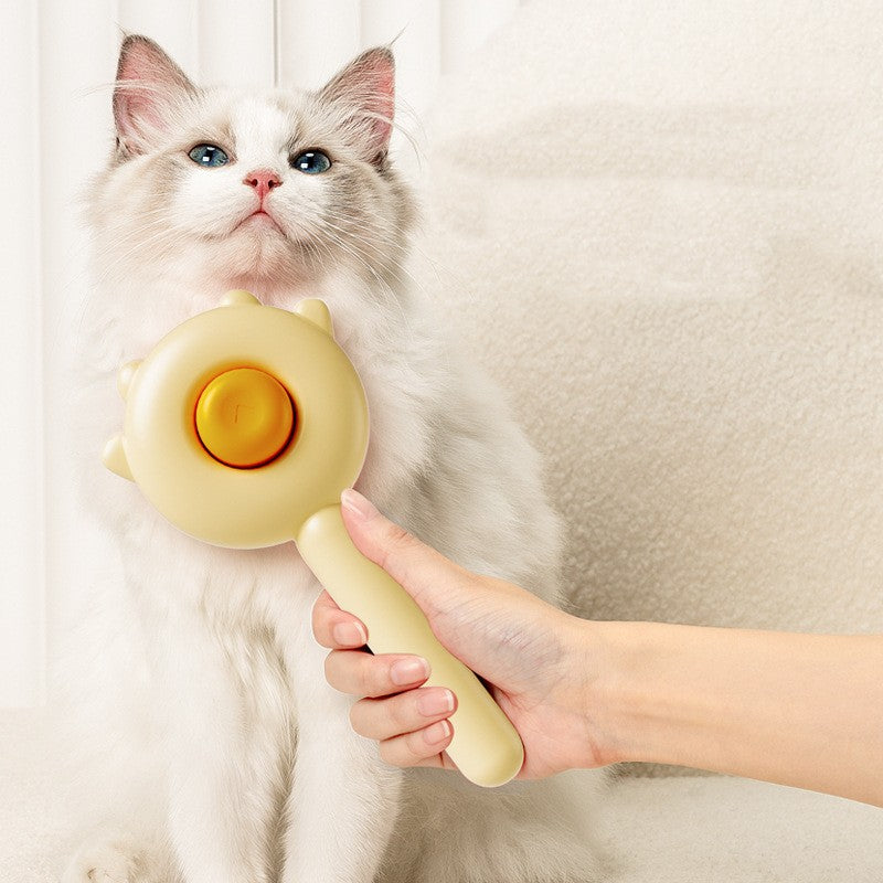 Self-Cleaning Pet Grooming Brush